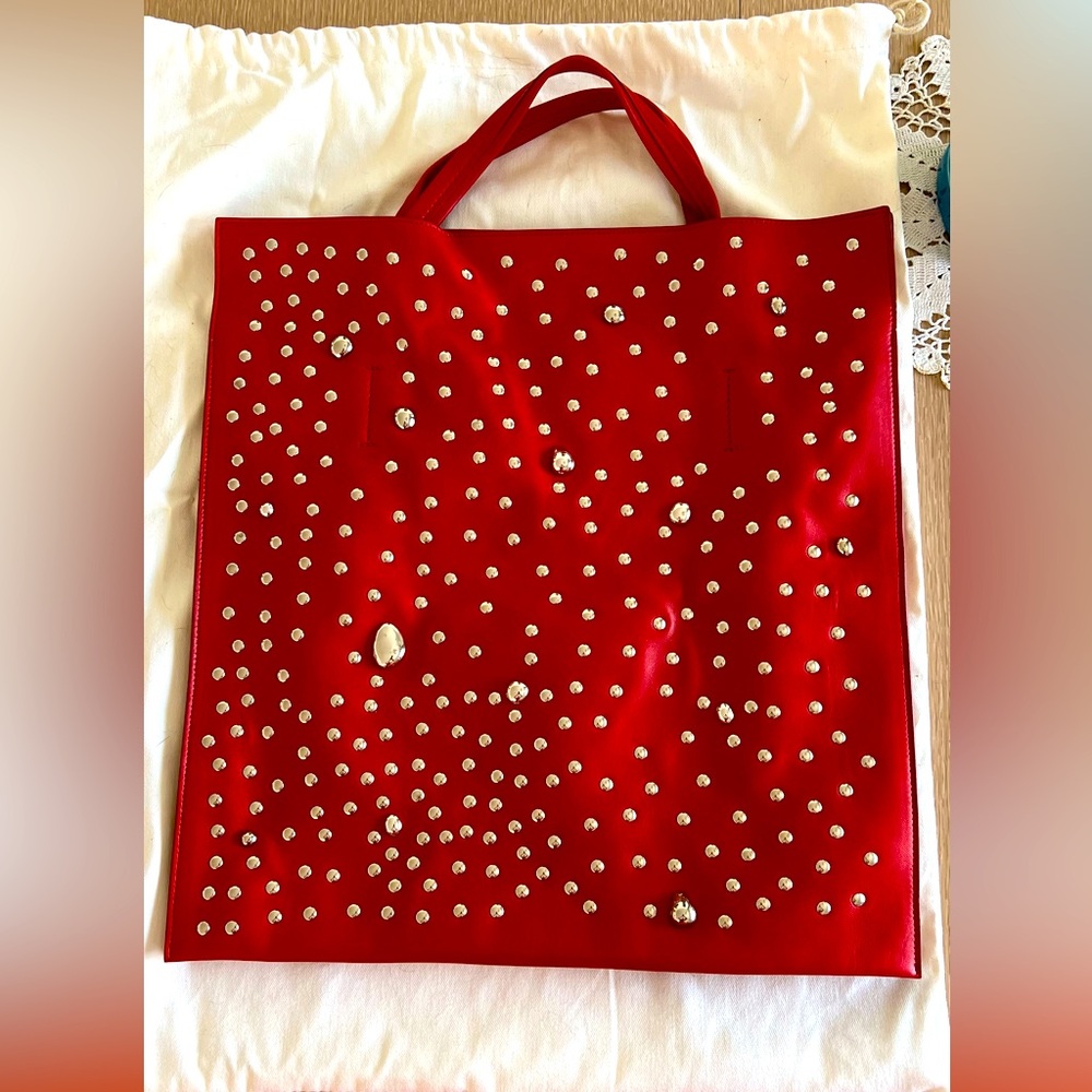 Phoebe Philo for Celine Lambskin Red Tote